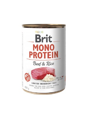 Brit Mono Protein Dog с говядиной и рисом 400 г