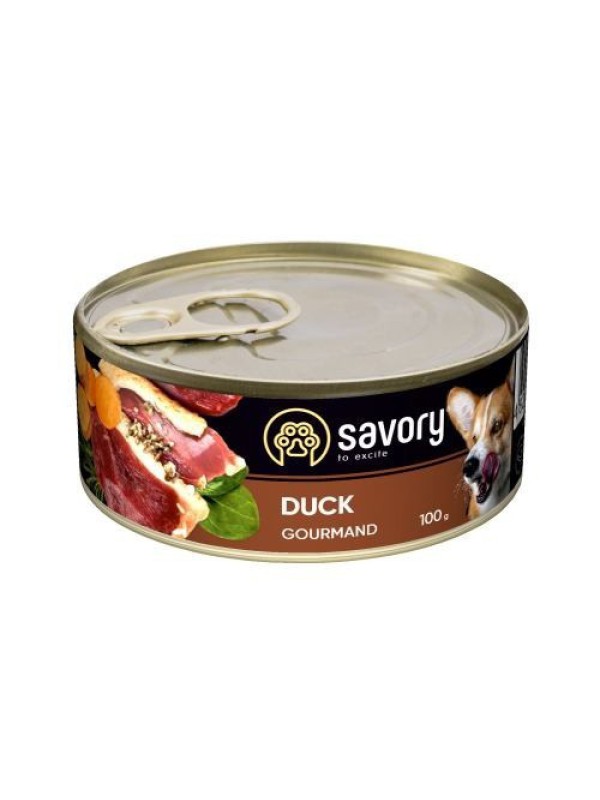Savory Dog Gourmand Duck для собак з качкою 100 г