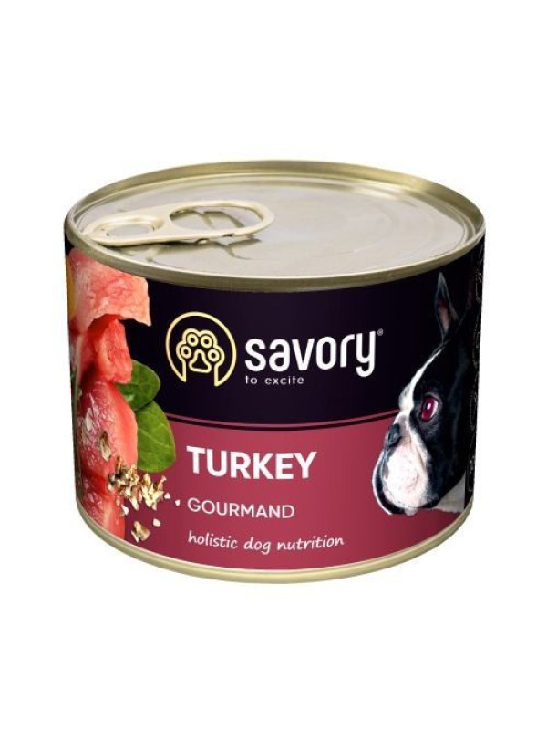 Savory Dog Gourmand Turkey для собак з індичкою 200 г