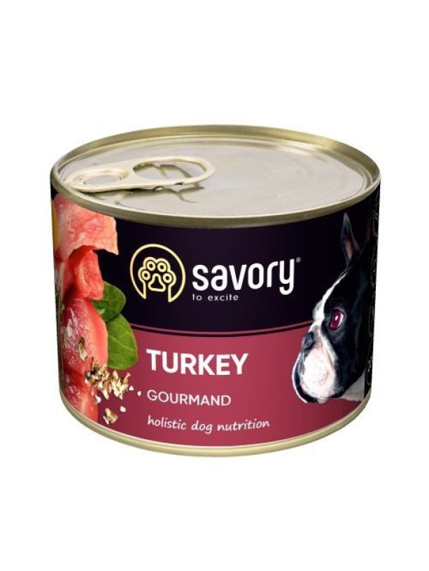 Savory Dog Gourmand Turkey для собак с индейкой 200 г