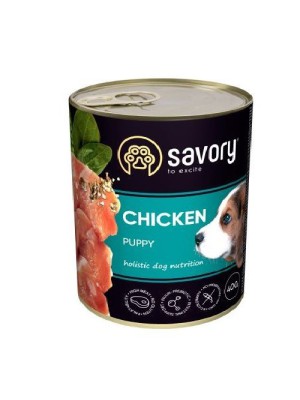 Savory Dog All breeds Puppy Chicken для щенков с курицей 400 г