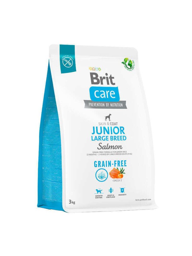 Brit Care Grain-free Junior Large Breed Salmon and Potato 12 кг сухой корм для щенков крупных пород с лососем