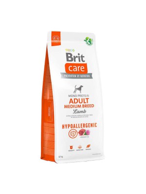 Brit Care Medium Hypoallergenic Breed Lamb 12 кг сухой гипоаллергенный корм для собак с ягнёнком