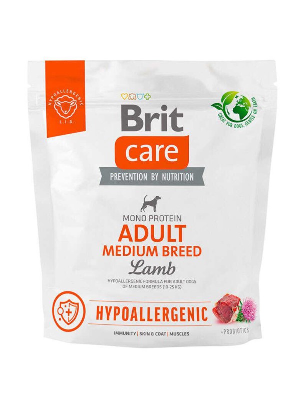 Brit Care Medium Hypoallergenic Lamb 3 кг сухой гипоаллергенный корм для собак с ягнёнком