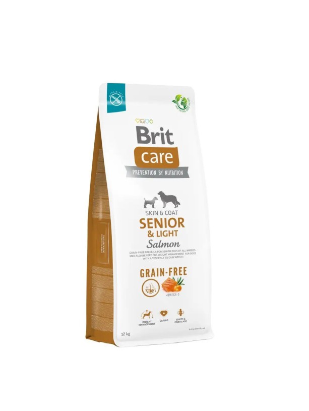 Brit Care GF Senior & Light Salmon для пожилых собак с лососем 3 кг