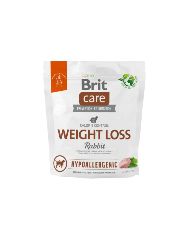 Brit Care Hypoallergenic Weight Loss Rabbit гипоаллергенный для собак с кроликом 3 кг
