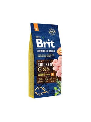 Brit Premium Junior M для щенков с курицей 3 кг