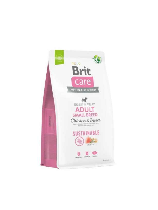 Brit Care Sustainable Adult Small Breed Chicken and Insect с курицей 1 кг