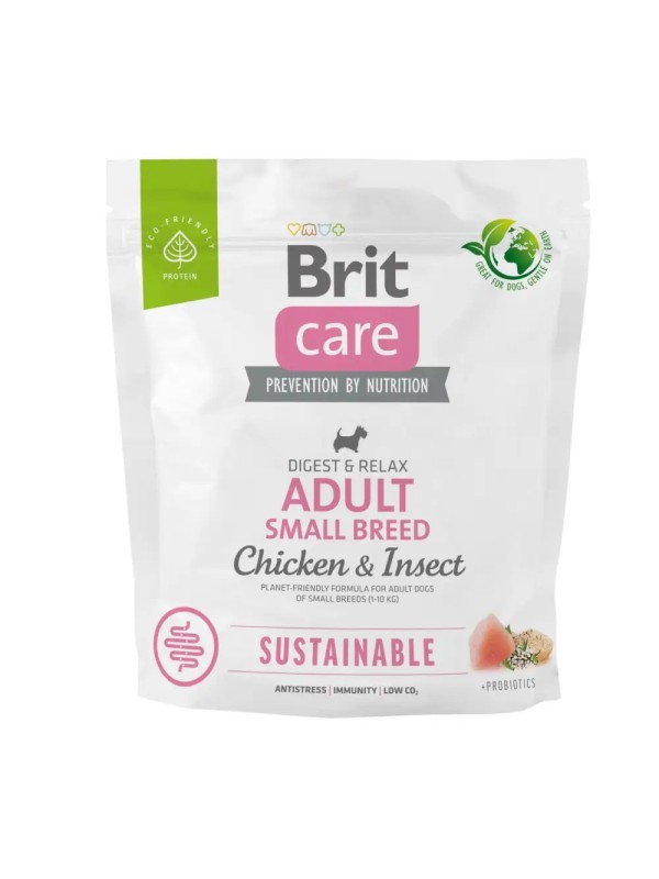 Brit Care Sustainable Adult Small Breed Chicken and Insect з куркою 1 кг