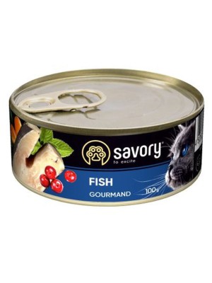 Savory Cat Adult Fish для котів з рибою 100 г