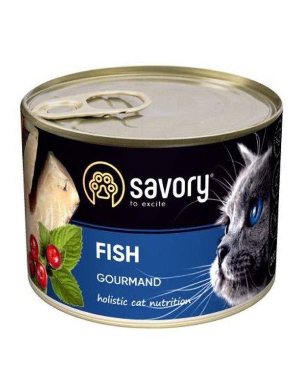 Savory Cat Adult Fish для котів з рибою 200 г