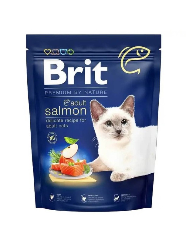 Brit Premium Adult Salmon для кошек с лососем 800 г