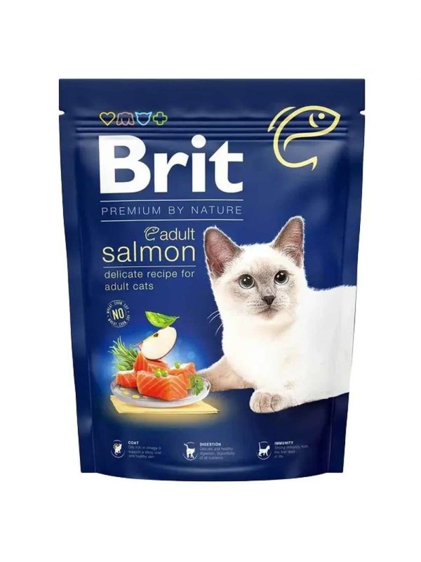Brit Premium Adult Salmon для котів з лососем 300 г