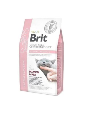 Brit Veterinary Diet Cat Hypoallergenic 2 кг сухой корм для кошек с пищевыми аллергиями