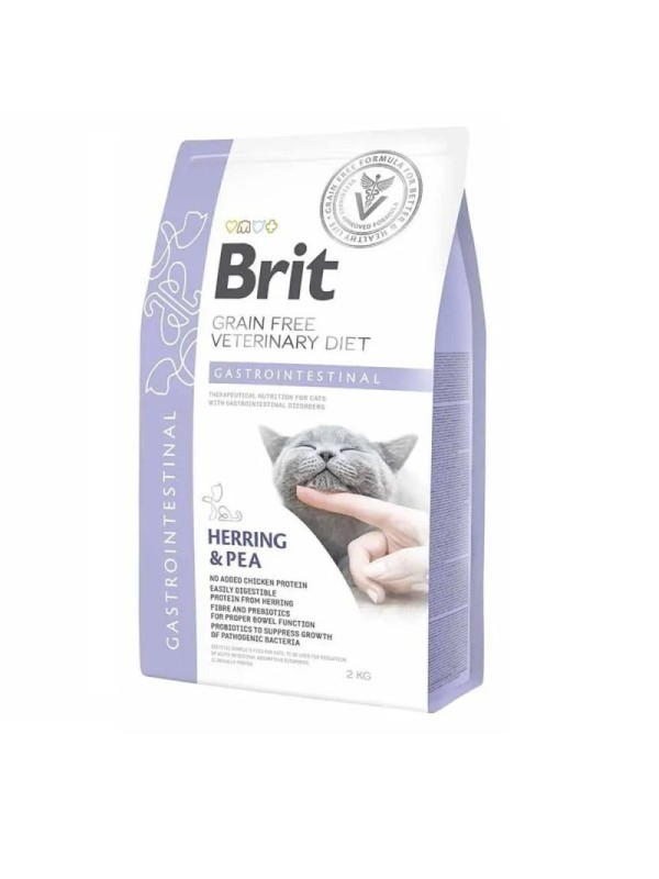 Brit Veterinary Diet Cat Gastrointestinal 2 кг сухий корм для котів при порушеннях травлення