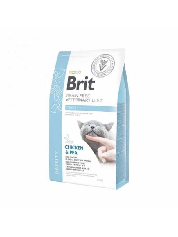 Brit Veterinary Diet Obesity Cat для котів з куркою 400 г