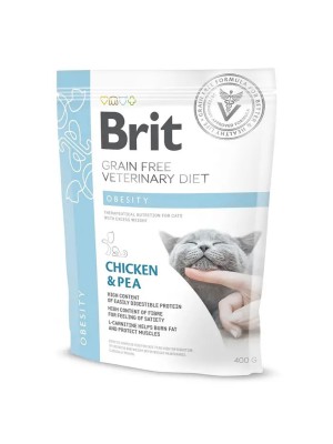 Brit Veterinary Diet Obesity Cat для кошек с курицей 400 г
