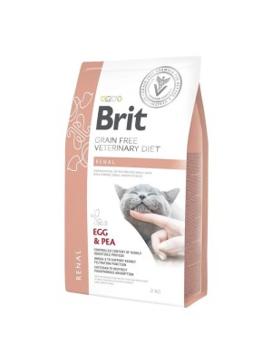 Brit Veterinary Diet Cat Renal 2 кг сухой корм для кошек с почечной недостаточностью