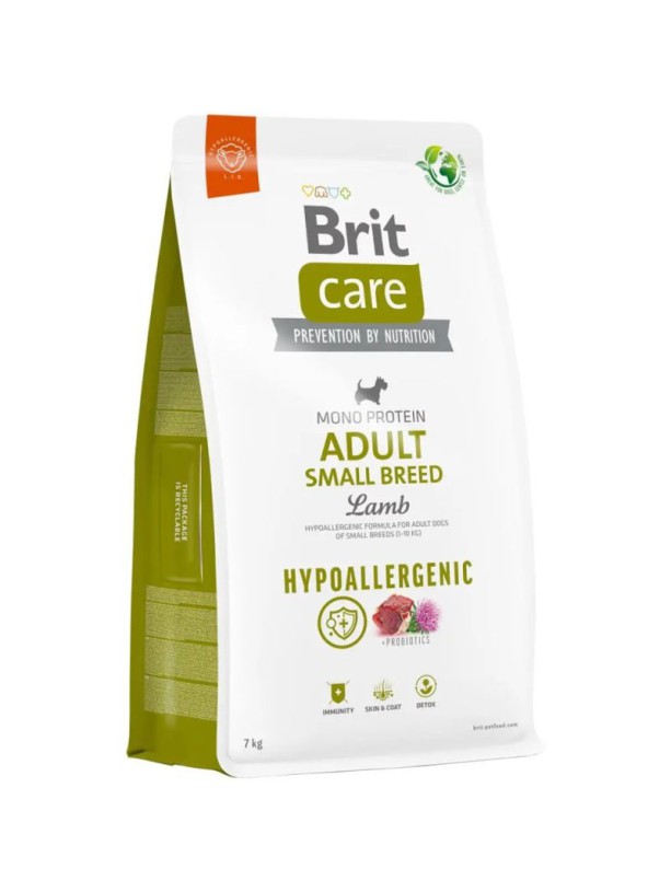 Brit Care Dog Hypoallergenic Small для собак гипоаллергенный с ягненком 3 кг