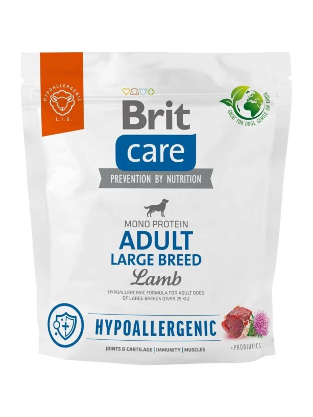 Brit Care Hypoallergenic Adult Large Breed с ягненком для собак крупных пород 1 кг
