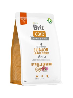 Brit Care Hypoallergenic Junior Large гипоаллергенный для щенков с ягненком 3 кг