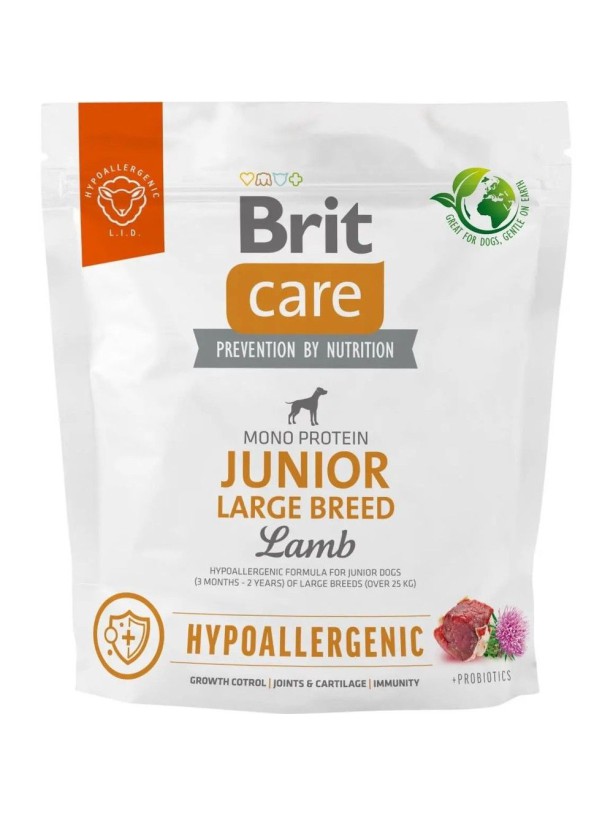 Brit Care Hypoallergenic Junior Large Lamb гипоаллергенный для щенков с ягненком 1 кг