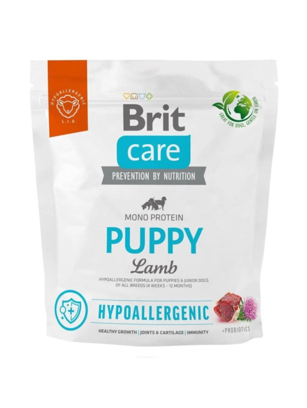 Brit Care Dog Hypoallergenic Puppy гипоаллергенный для щенков с ягенком 3 кг