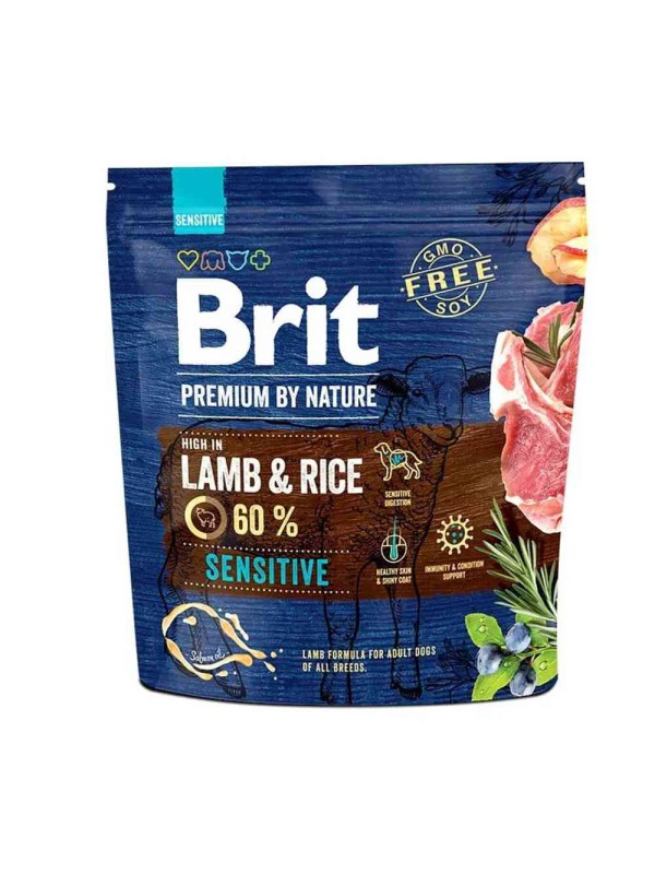Brit Premium Sensitive Lamb для собак із чутливим травленням з ягням 1 кг