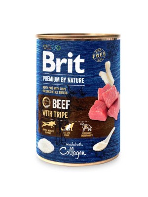 Brit Premium by Nature Beef с говядиной и рубцом для собак 400 г