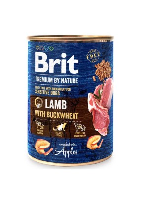 Brit Premium by Nature Lamb з ягням і гречкою для собак 400 г