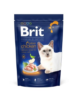 Brit Premium Indoor Chicken для котів з куркою 1.5 кг