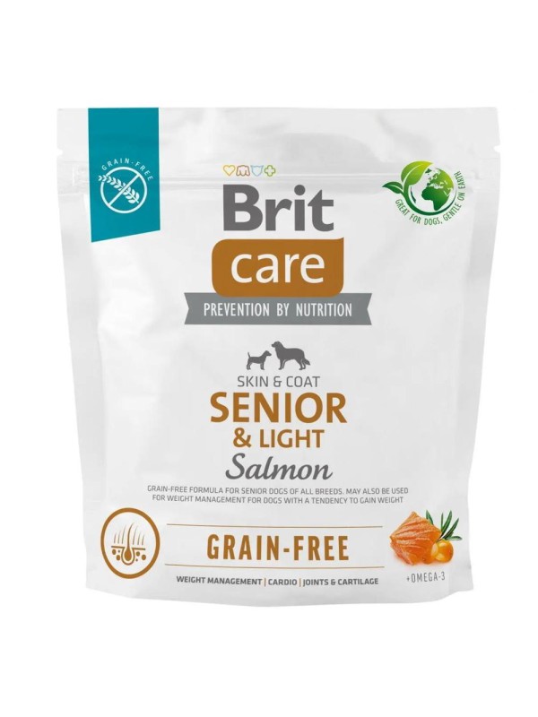 Brit Care GF Senior & Light Salmon для літніх собак з лососем 1 кг
