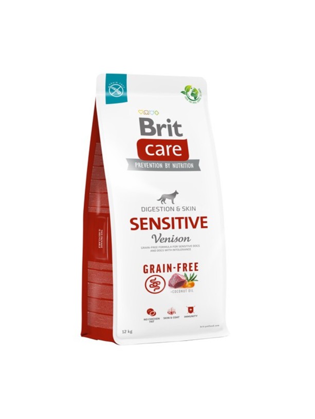 Brit Care Dog GF Sensitive для собак с чувствительным пищеварением с олениной 3 кг