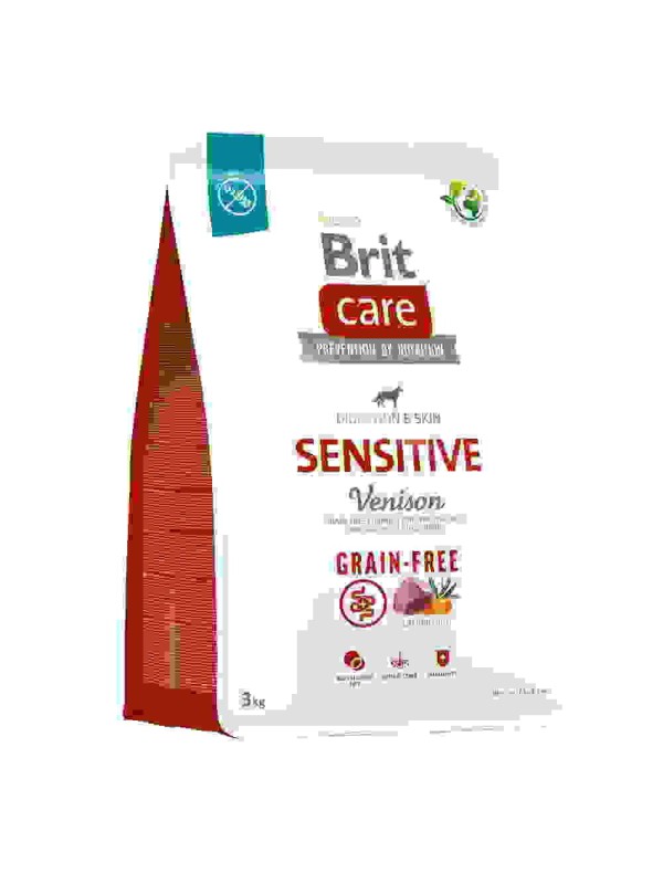 Brit Care Dog GF Sensitive для собак із чутливим травленням з олениною 3 кг