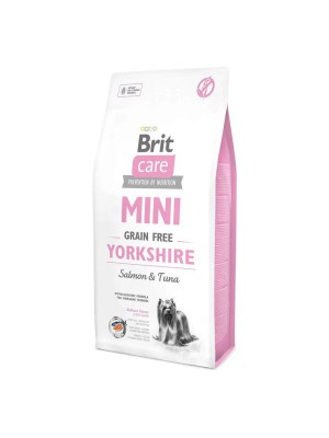 Brit Care Grain Free Yorkshire 7 кг сухой корм для собак малых пород с лососем и тунцом