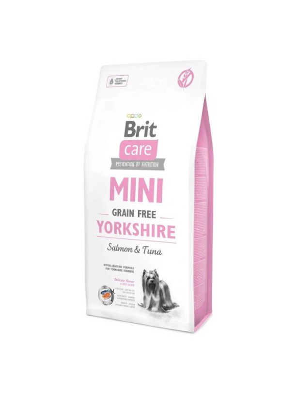 Brit Care Grain Free Yorkshire 7 кг сухой корм для собак малых пород с лососем и тунцом