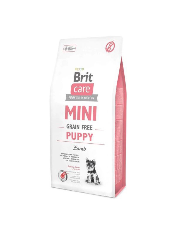 Brit Care Mini Grain-free Puppy Lamb 7 кг сухий корм для цуценят малих порід з ягням