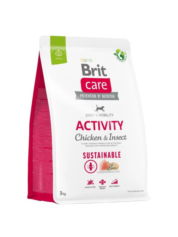 Brit Care Dog Sustainable Activity Chicken для собак з куркою та комахою 3 кг