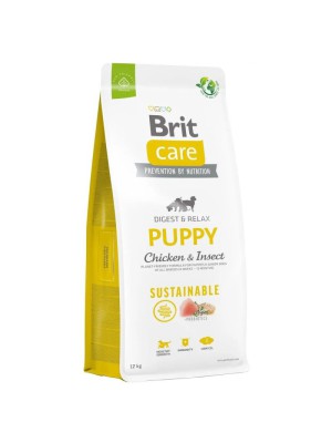 Brit Care Dog Sustainable Puppy Chicken для щенков с курицей и насекомыми 3 кг