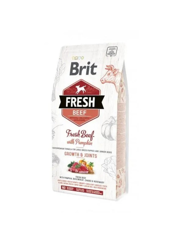 Brit Fresh Beef Pumpkin Puppy Large для щенков крупных пород с говядиной 2.5 кг