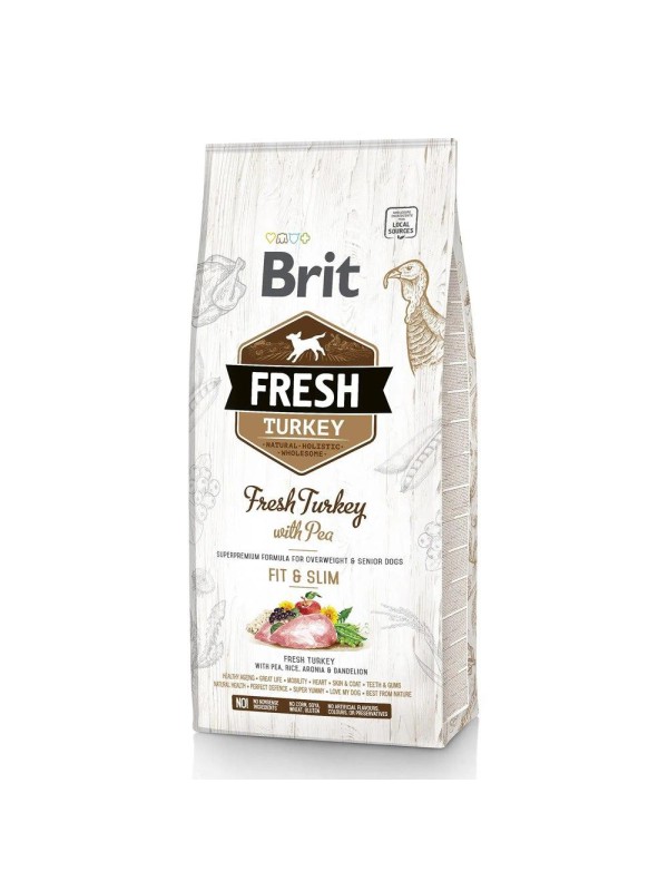 Brit Fresh Turkey with Pea Adult Fit Slim для собак з індичкою 2.5 кг