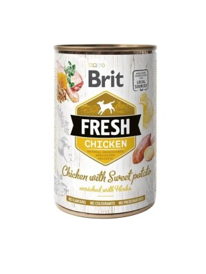 Вологий корм Brit Fresh Chicken Sweet Potato з куркою та бататом 400 г
