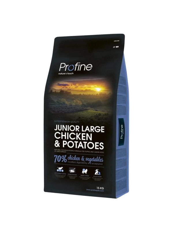 Profine Junior Large Breed Chicken для щенков крупных пород с курицей 15 кг