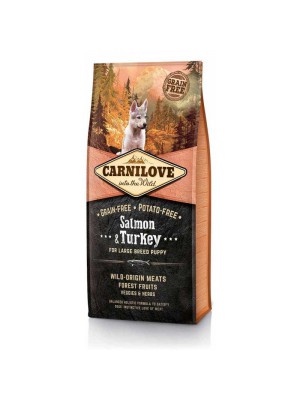 Carnilove Puppy Large Breed Salmon Turkey 12 кг сухой корм для щенков крупных пород с лососем
