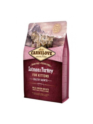 Carnilove Salmon Turkey Kitten для котят c лососем и индейкой 2 кг