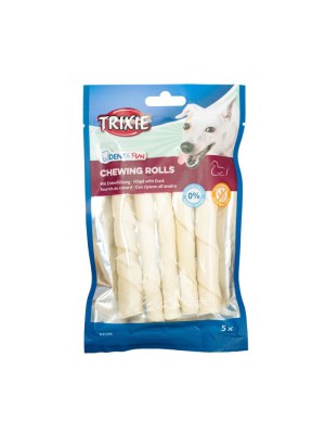 Лакомство для собак Trixie DENTAfun Палочка для чистки зубов, с уткой, 12 см, 5 шт., 90 г (31396)