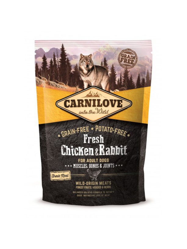 Carnilove Chicken Rabbit для собак с курицей и кроликом 1.5 кг