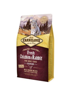 Carnilove Fresh Chicken & Rabbit для кошек с курицей и кроликом 2 кг