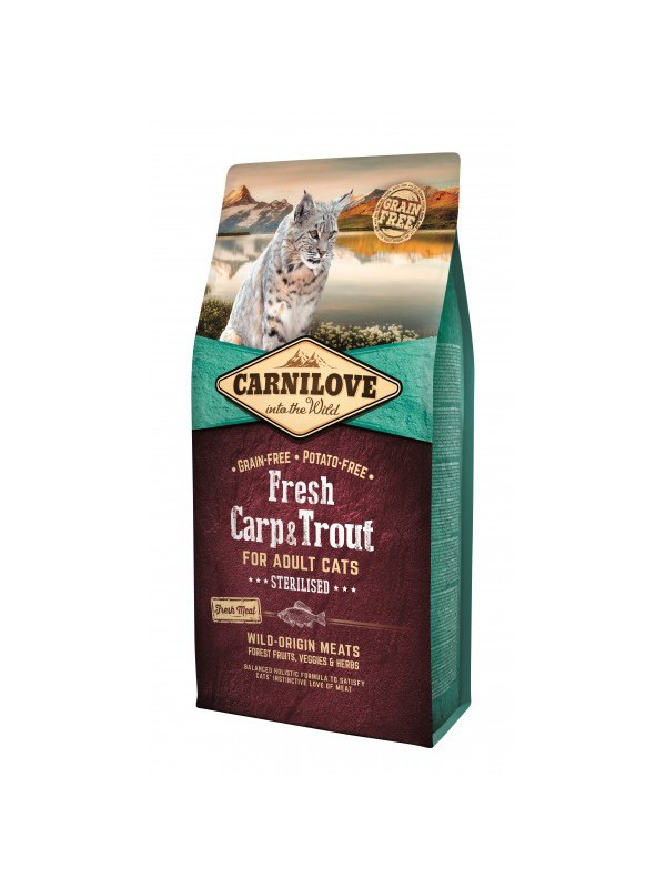 Carnilove Carp Trout Sterilised для стерилізованих котів з коропом і фореллю 400 г