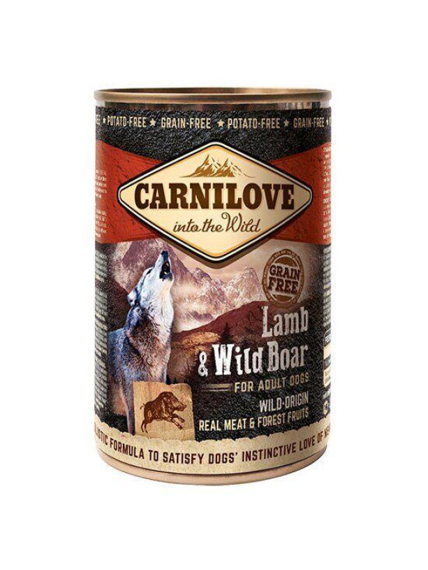 Carnilove Lamb Wild Boar для собак с ягненком и кабаном 400 г